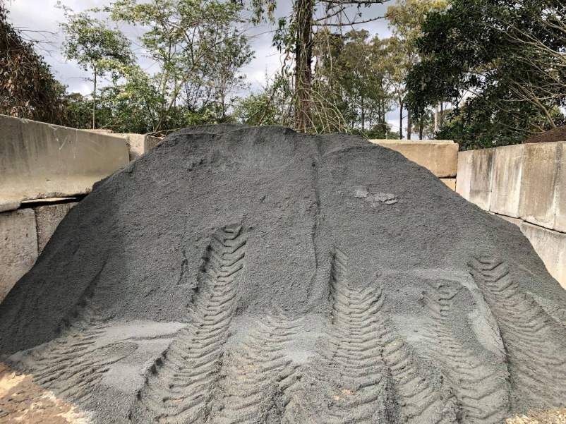 A Pile Of Gravel Is Sitting On Top Of A Pile Of Concrete Blocks — HKL Landscape Supplies in Taree South, NSW