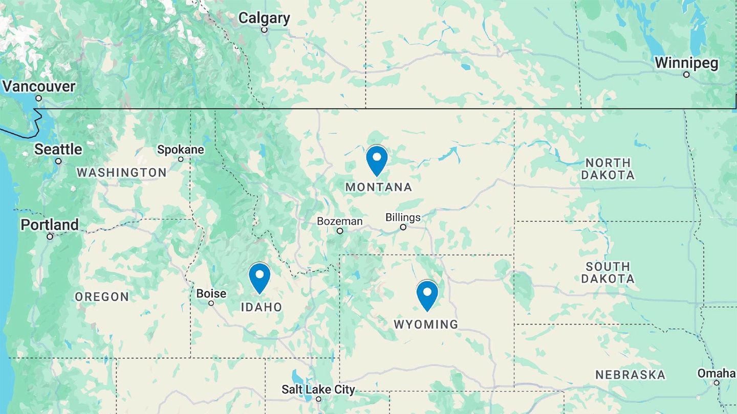 Montana, Idaho, Wyoming