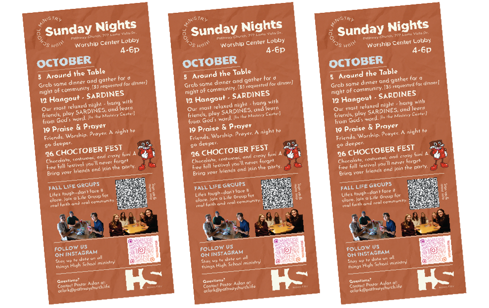 Calendar of events
