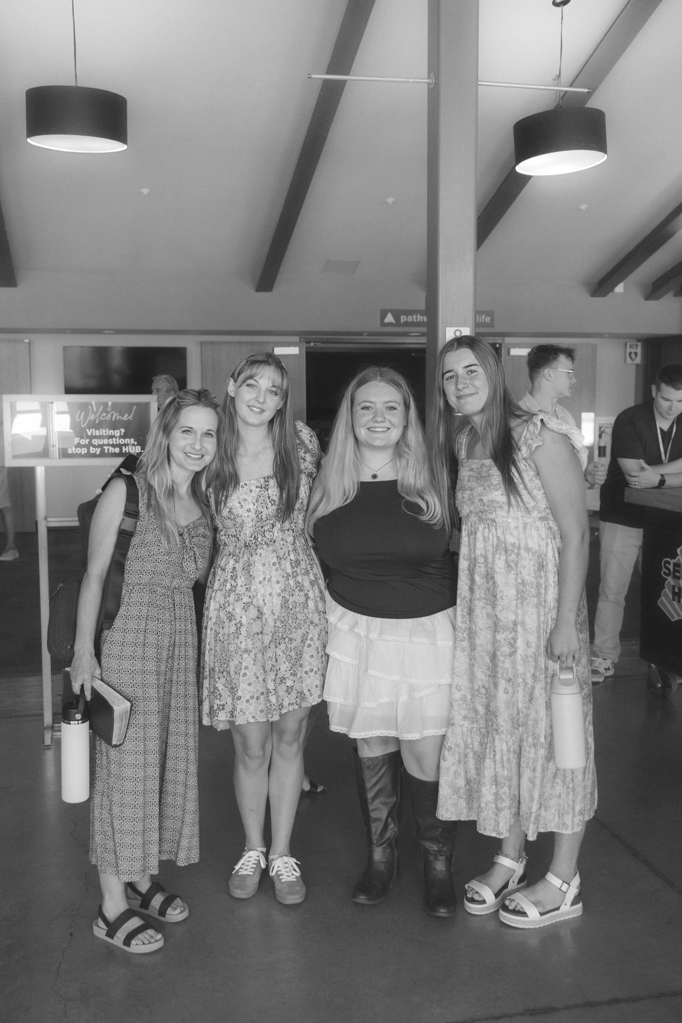 group of young adults smiling