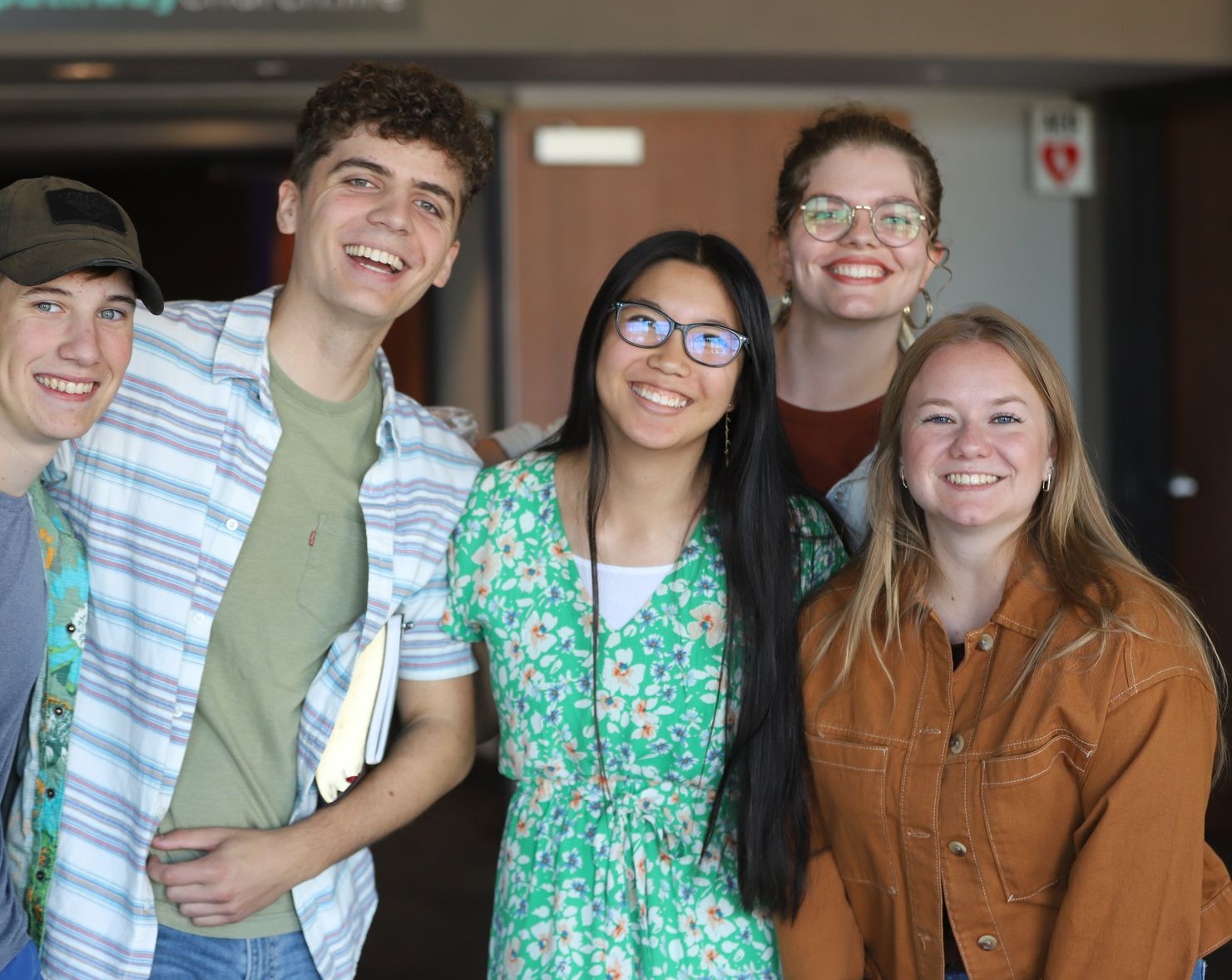 group of young adults smiling