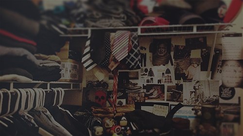 slide showing a room of stuff to be used for the annual Rummage Sale