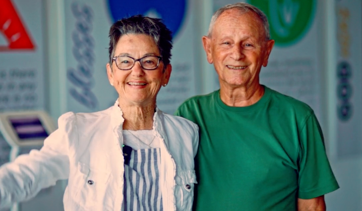 photo of smiling older couple