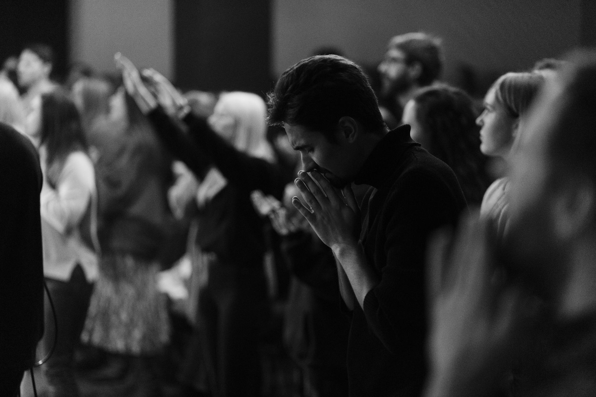 slide with hands praying for national day of prayer