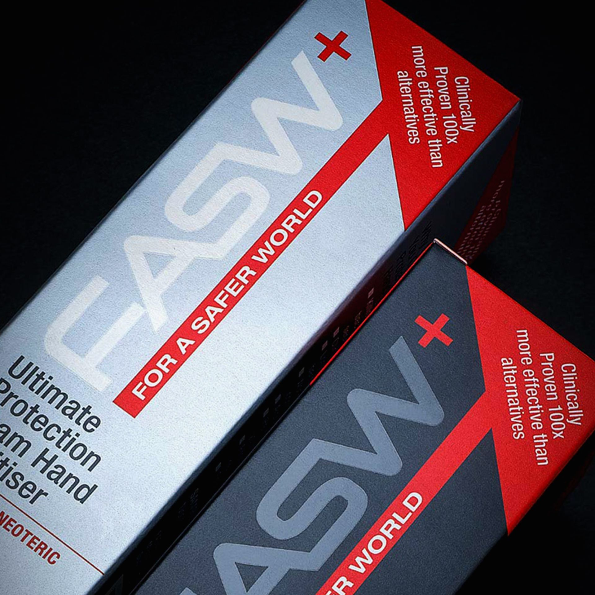 Two boxes of hand sanitizer. The label reads 