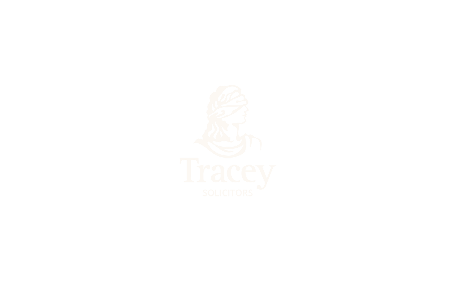 Logo with line art of a face and the name 