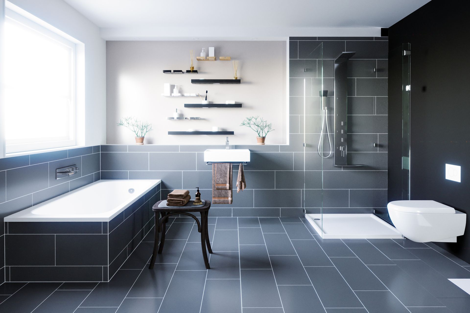 Contemporary Bathroom Design — Indianapolis, IN — Tremain Corporation
