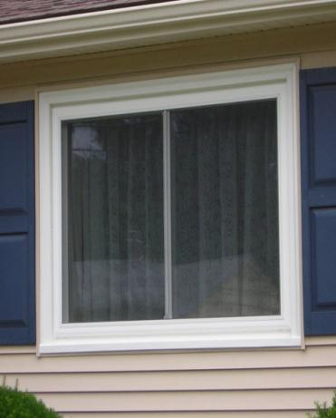 Place — Sliding Window with White Frame in Mansfield, OH