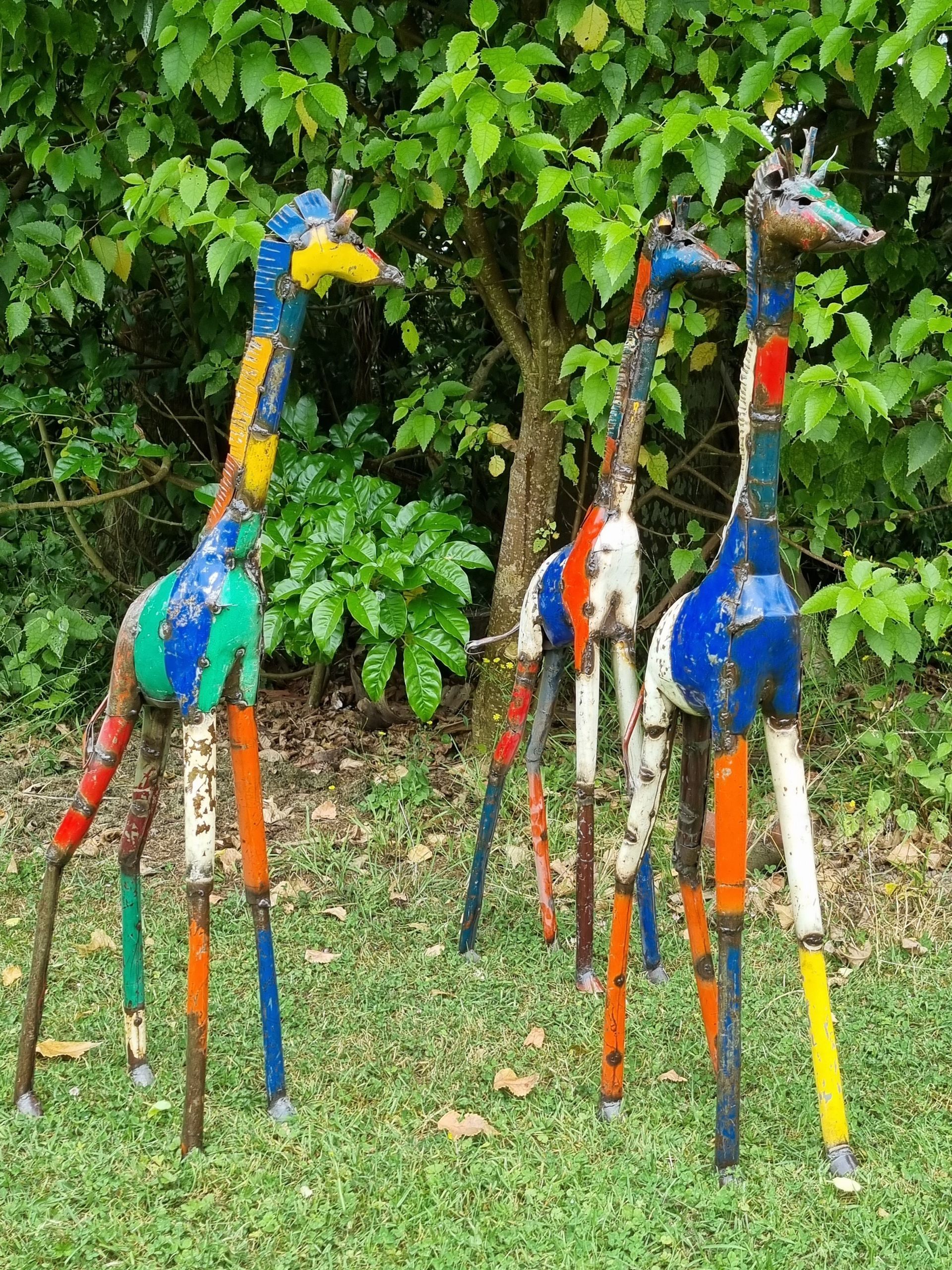Painted giraffe