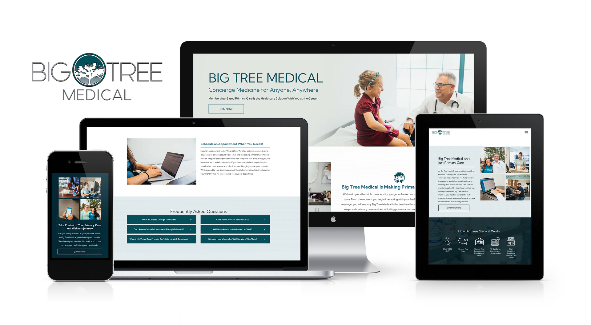 The Big Tree Medical Website Was Designed by Lift Division, a Missouri Marketing Agency