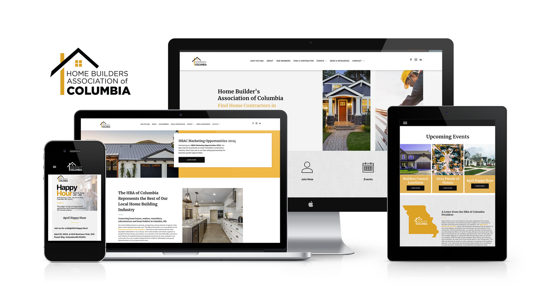 Lift Division | Columbia HBA Website Design with Custom Integrations