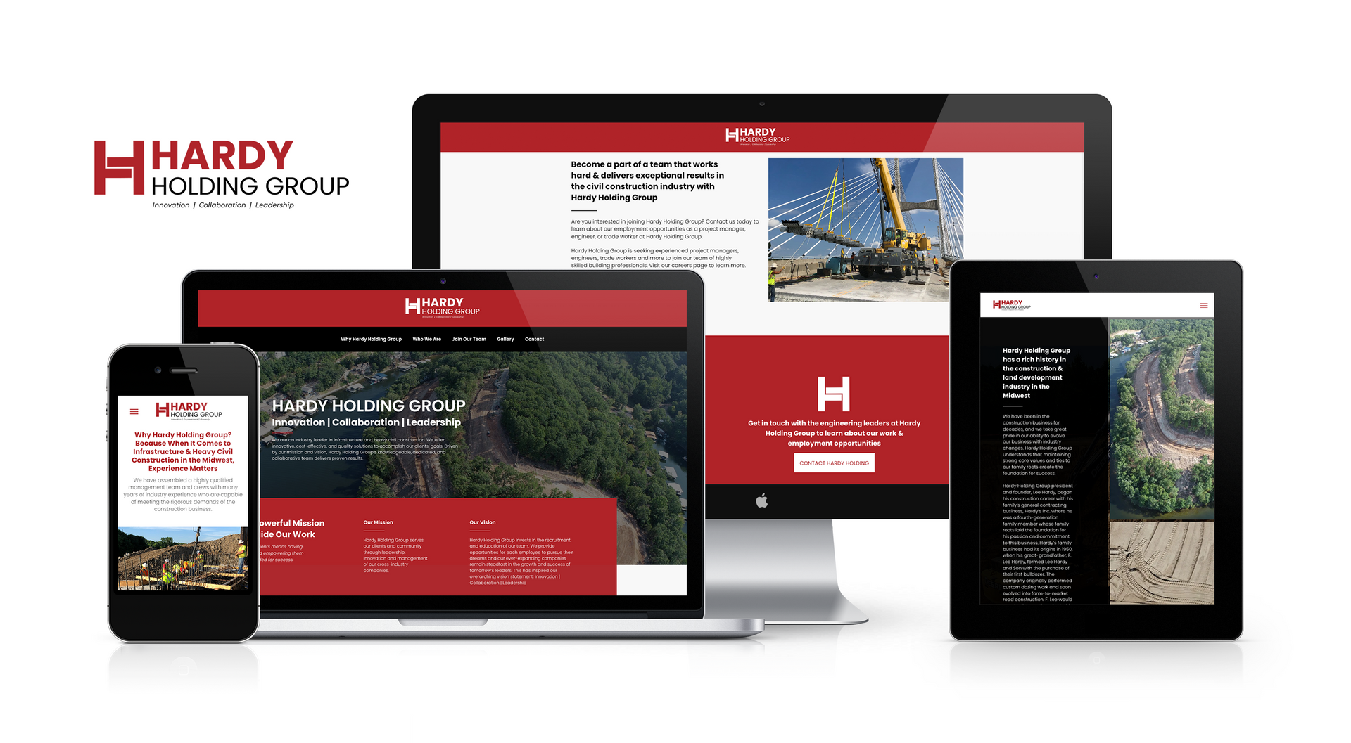 Missouri Marketing Agency Lift Division Helped Hardy Holding Group Build Their Website