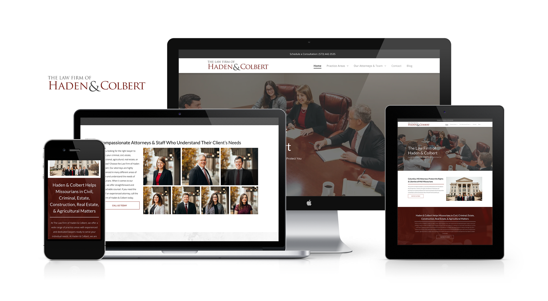 Haden & Colbert Partnered With Lift Division, Marketing Firm in Missouri, for Their Website Makeover