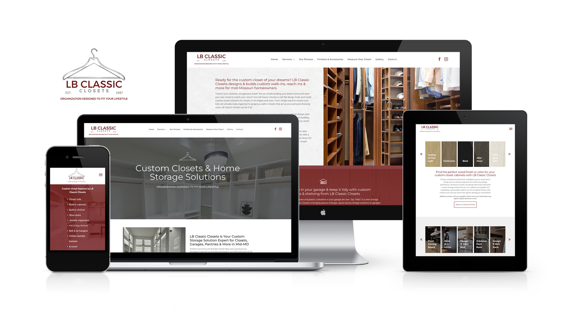 LB Classic Closets Website Was Designed by Lift Division, a Missouri Marketing Agency