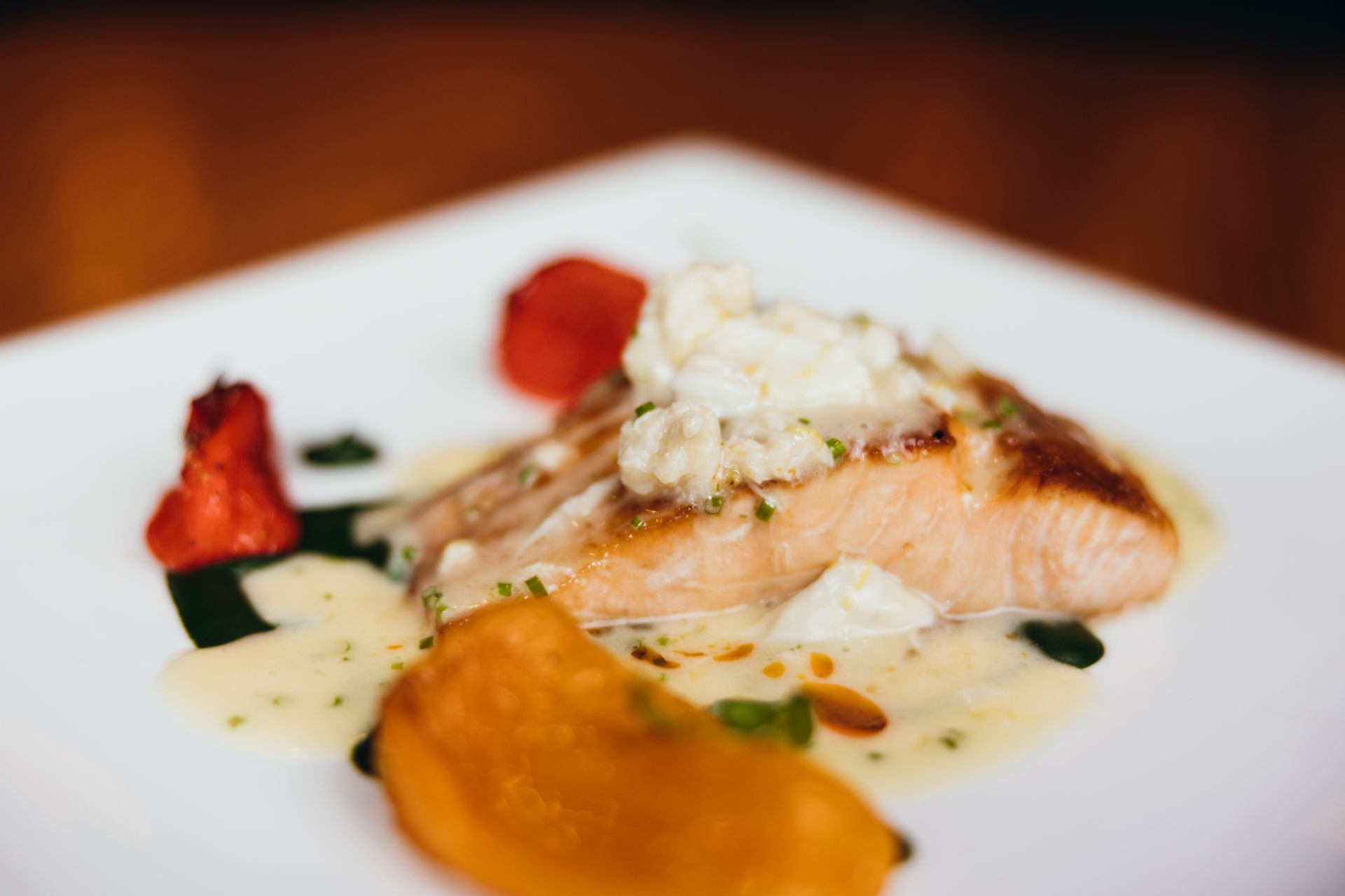 A Plate of Salmon From Glenn's Cafe, Photographed by Marketing Agency Lift Division.