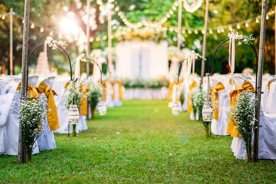 wedding white tent chairs banquet hall