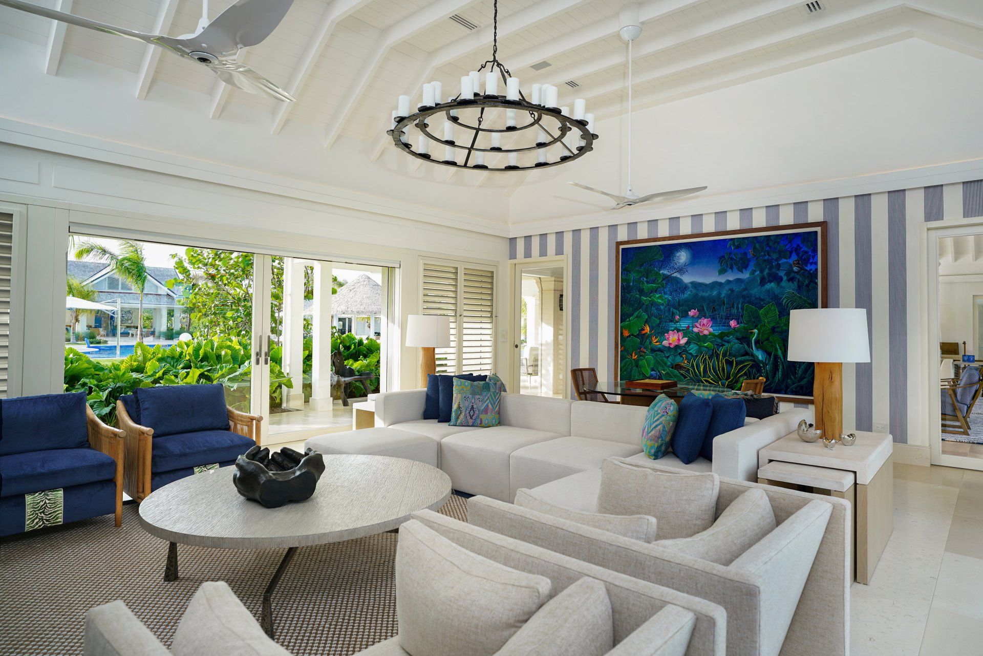 Tŷ Compton Jumby Bay Island den