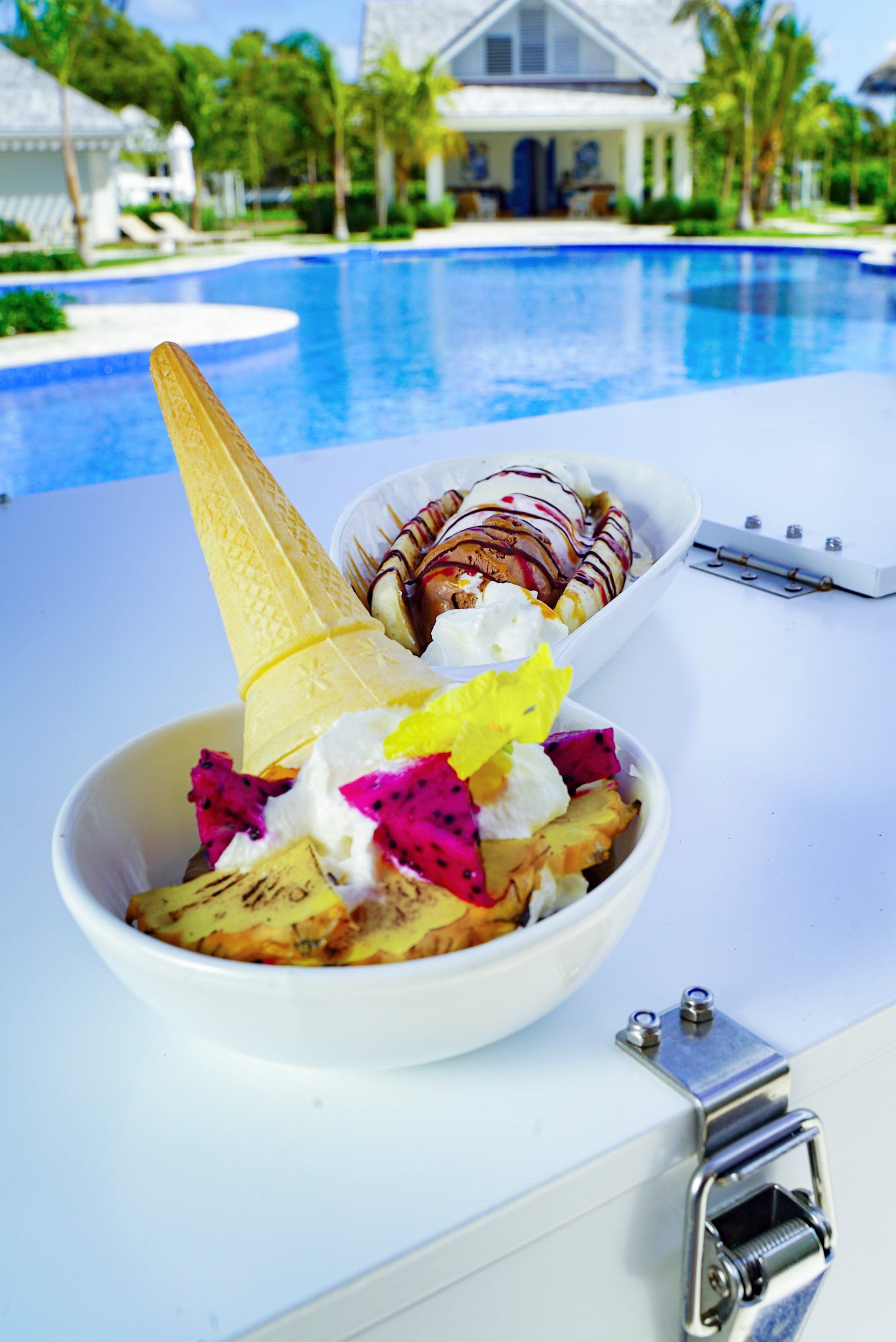 Tŷ Compton Jumby Bay island  culinary