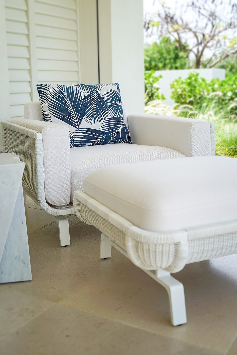 Tŷ Compton Jumby Bay island Jasmine Suite patio