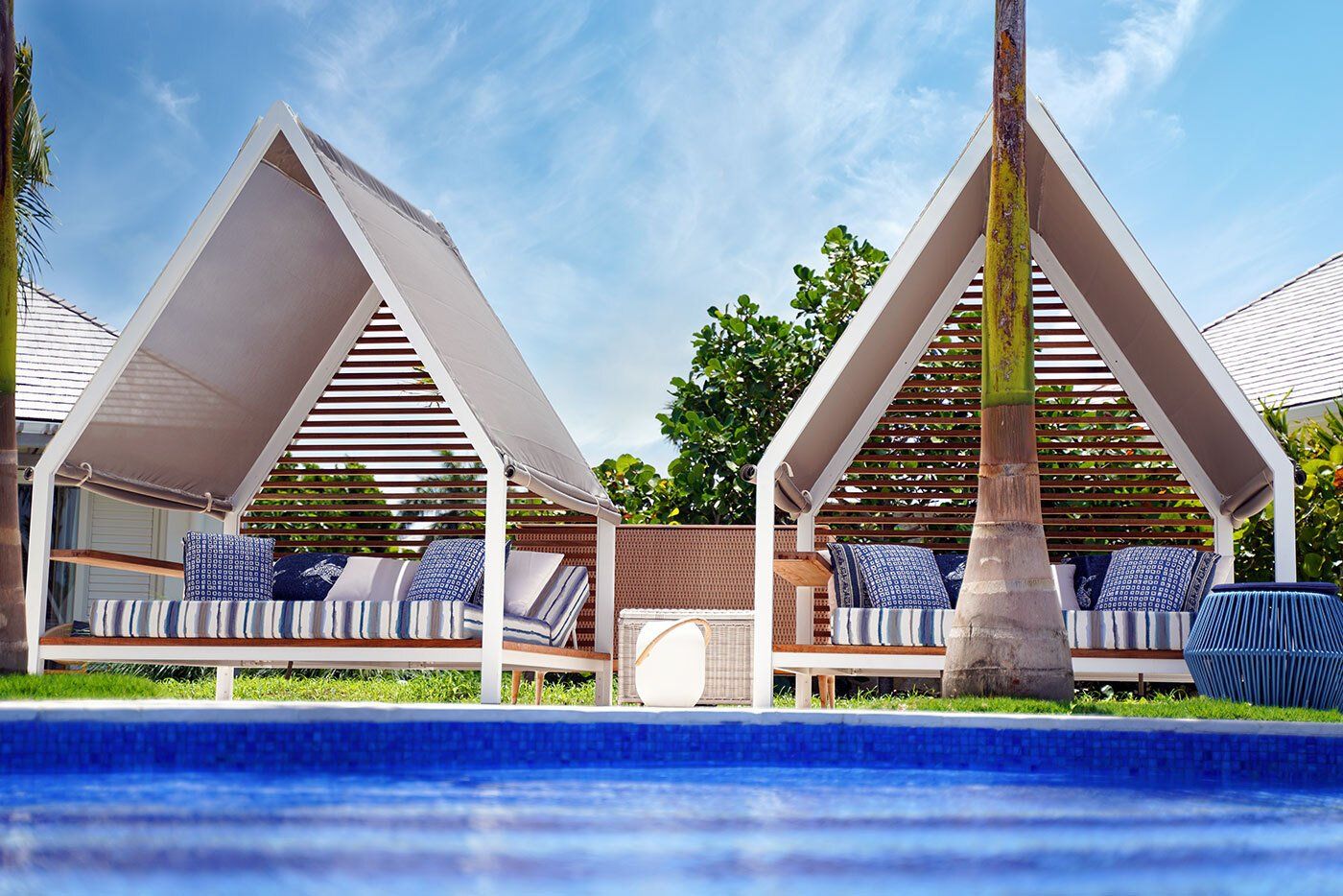 Tŷ Compton Pool Deck and Cabanas