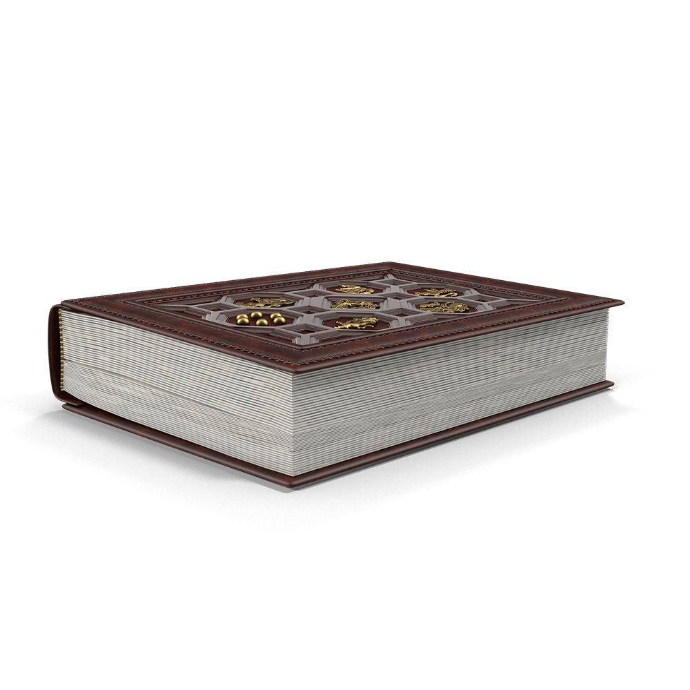 a 3d model of a book with a brown cover on a white background | BXB3 Corporation | Archive Solutions in CA