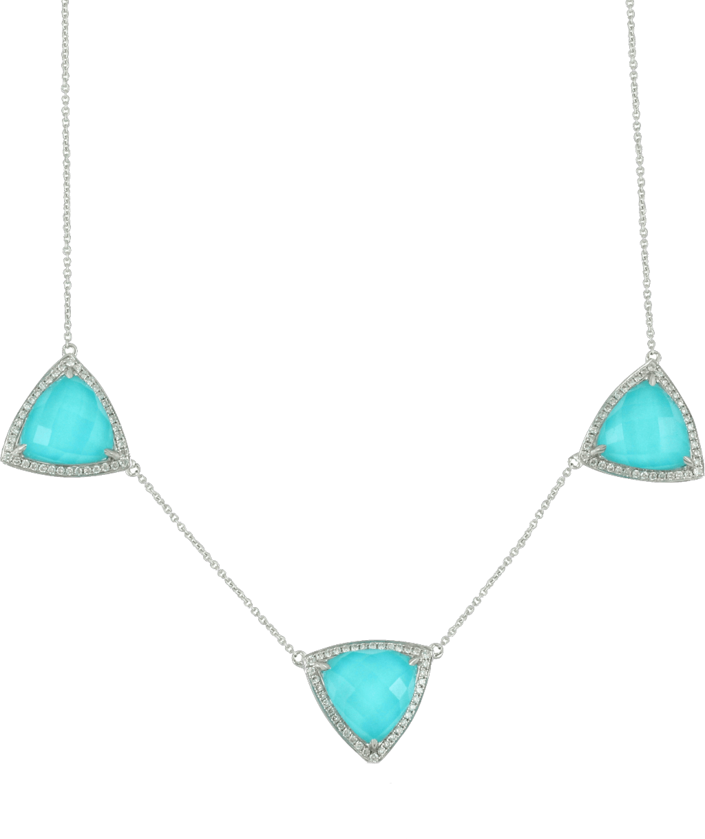 Baccarat — 18K White Gold Diamond Necklace in Tarzana, CA