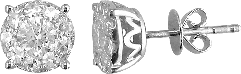 Aspery & Guldag — 18K White Gold Diamond Earrings in Tarzana, CA