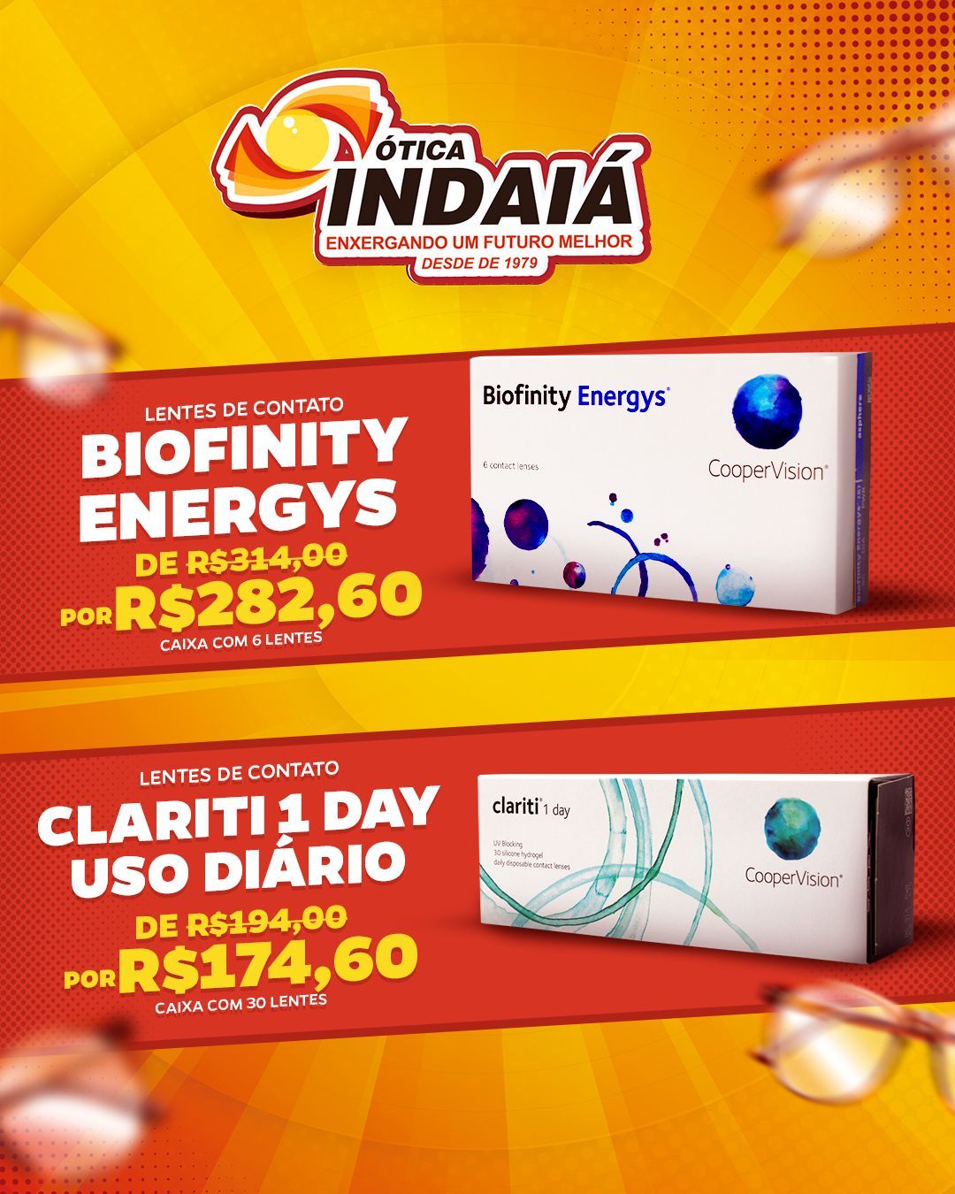 Lentes de Contato Biofinity Energys - Ótica Indaiá