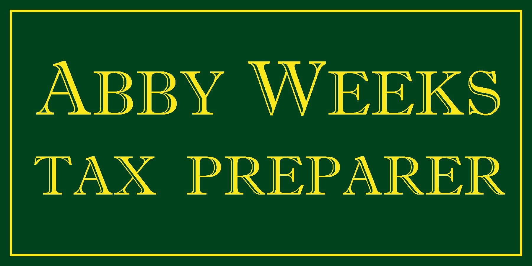 Abby Weeks Tax Preparer