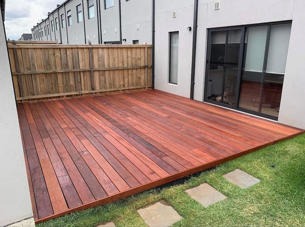 Wooden Deck in The Backyard of A House — Flintoff Constructions in Charlemont, VIC