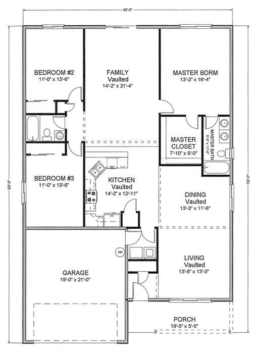 A black and white floor plan of a house