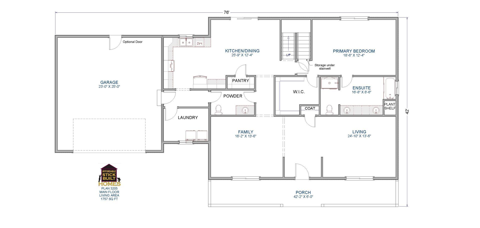 A black and white floor plan of a house.