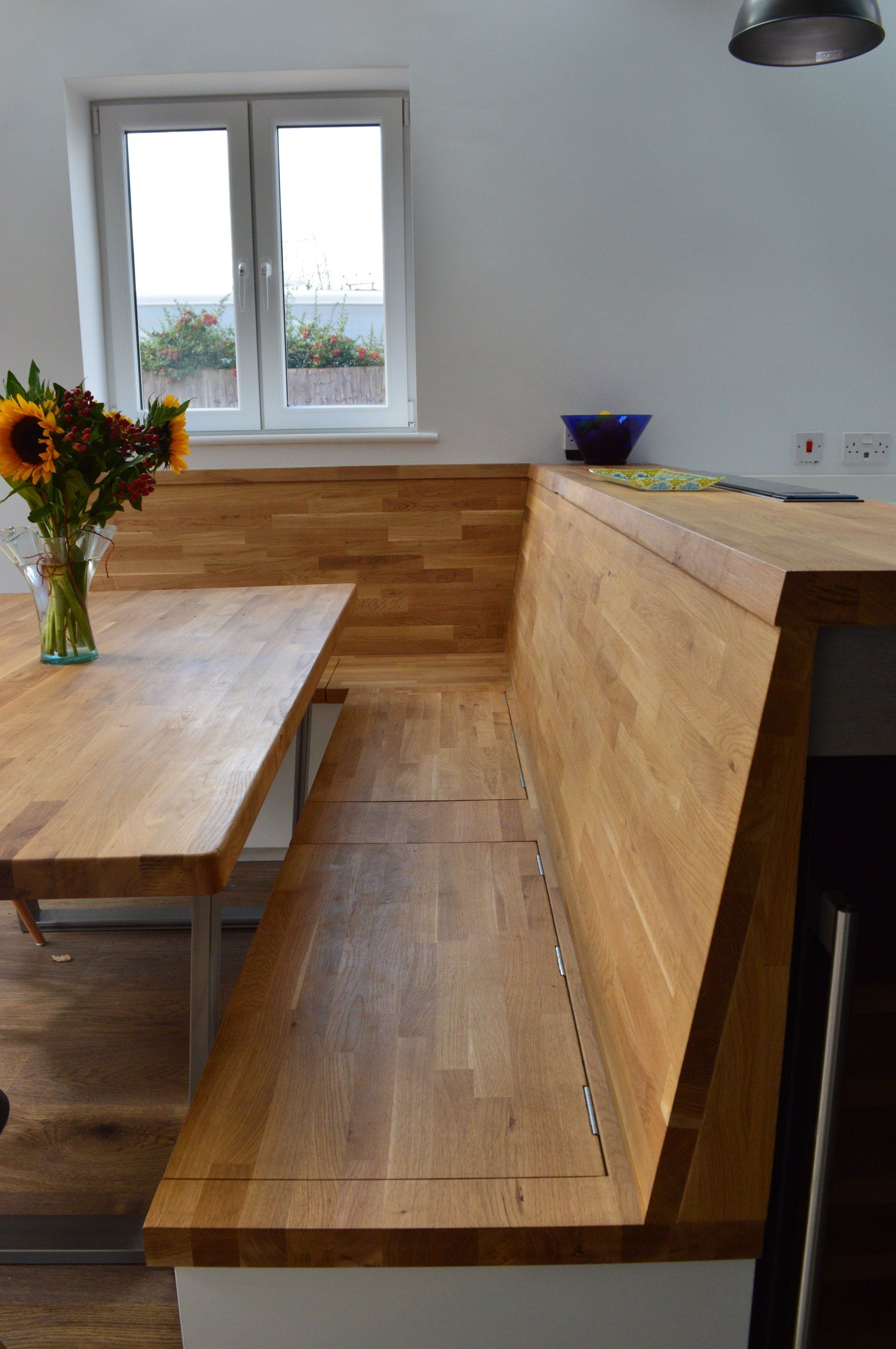 Modern concrete kitchen and dining room completed in 2017 in Newbury