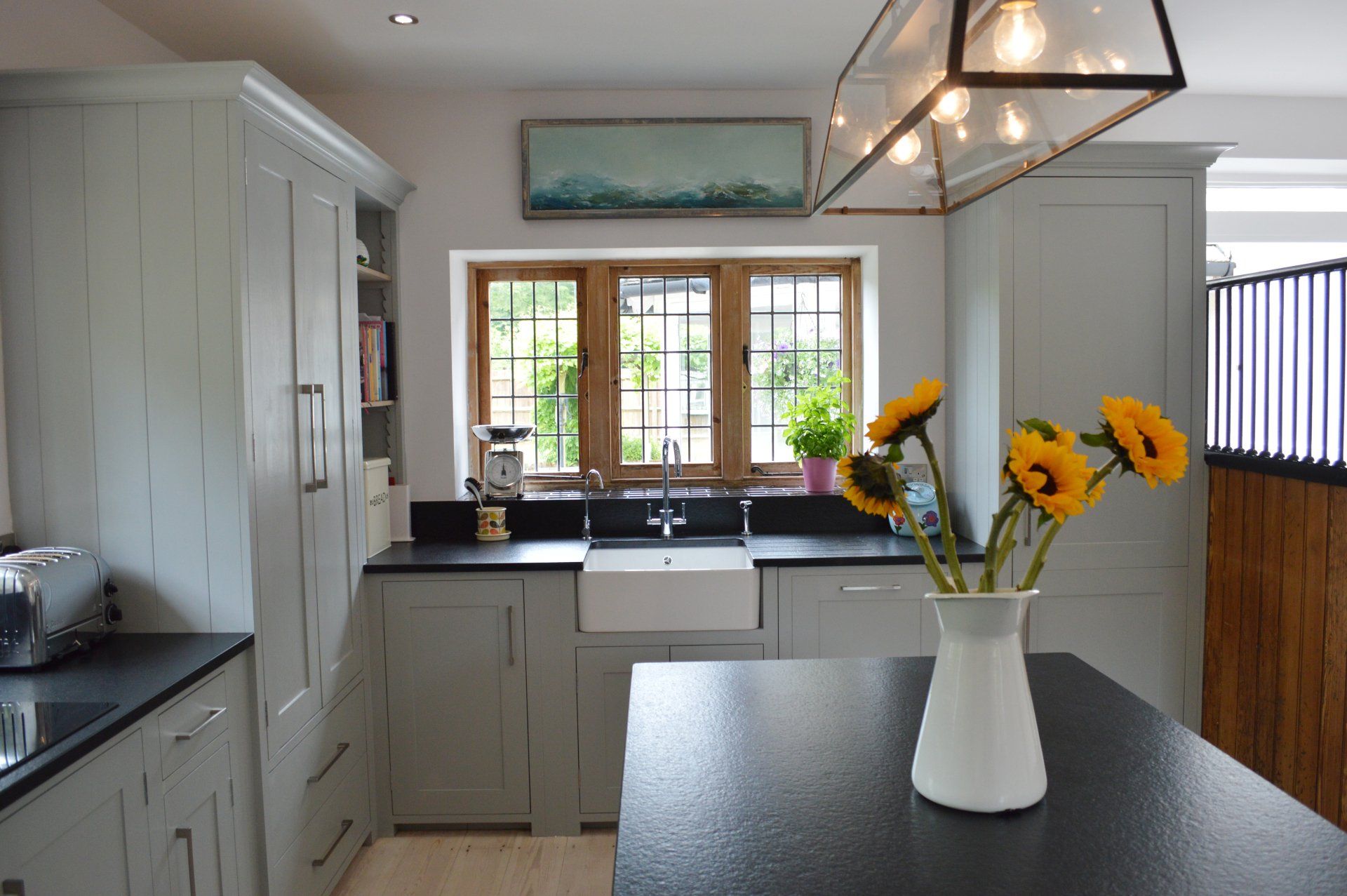 Timeless, shaker country kitchen for Rosie Ginn, Burghclere in 2016