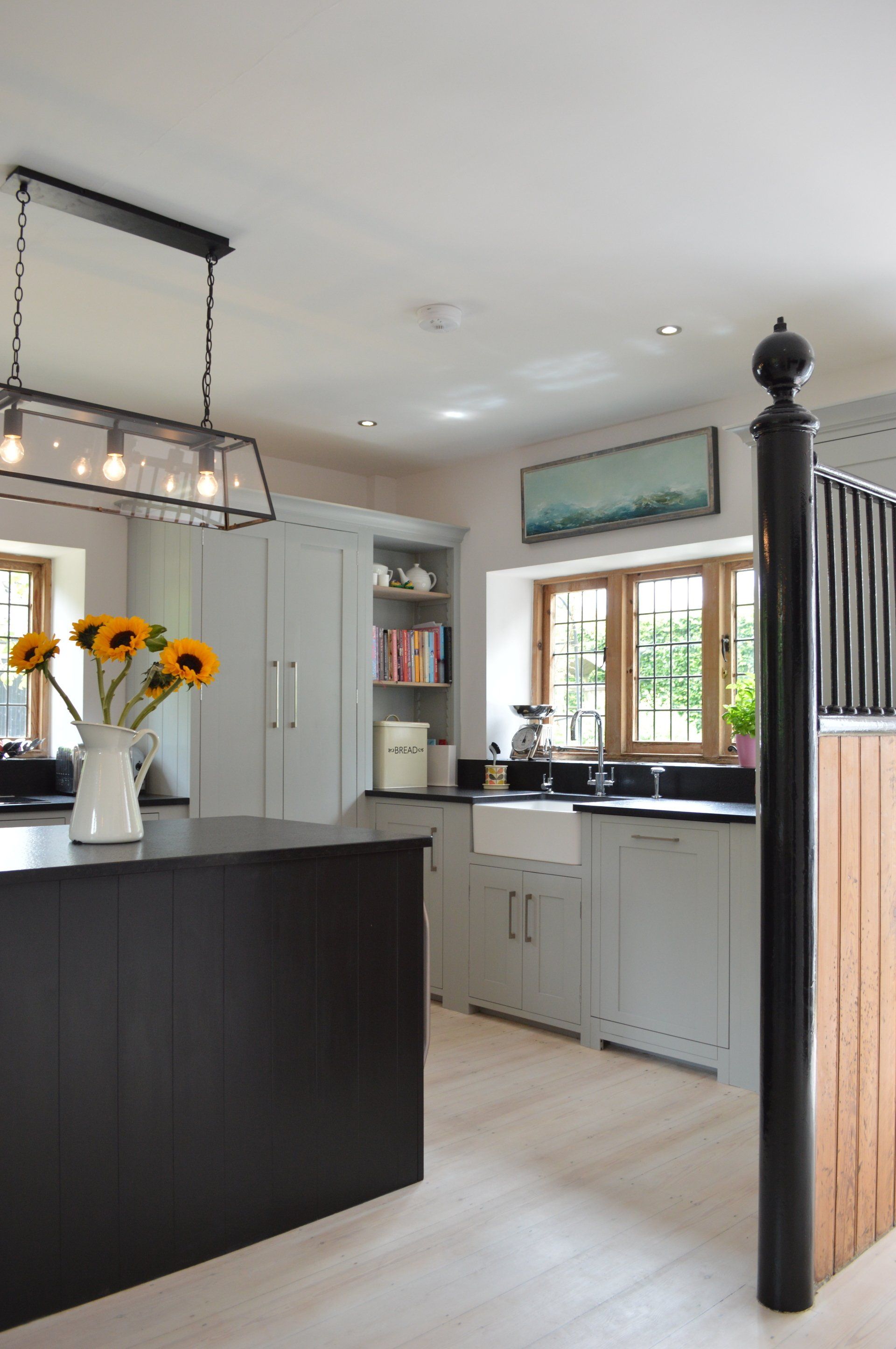 Timeless, shaker country kitchen for Rosie Ginn, Burghclere in 2016