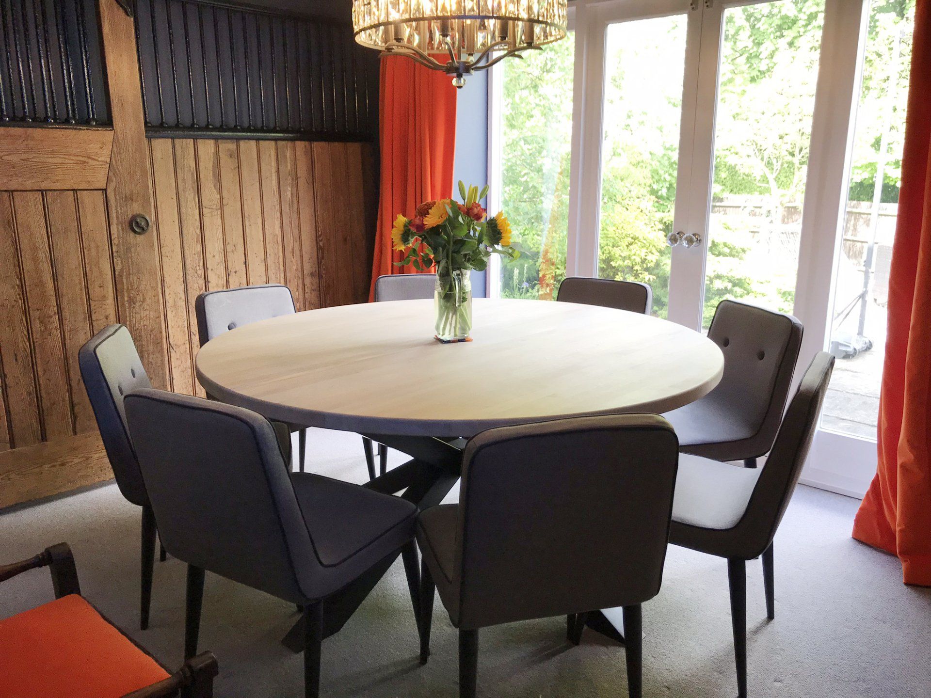 Simple, family dining room completed in 2019