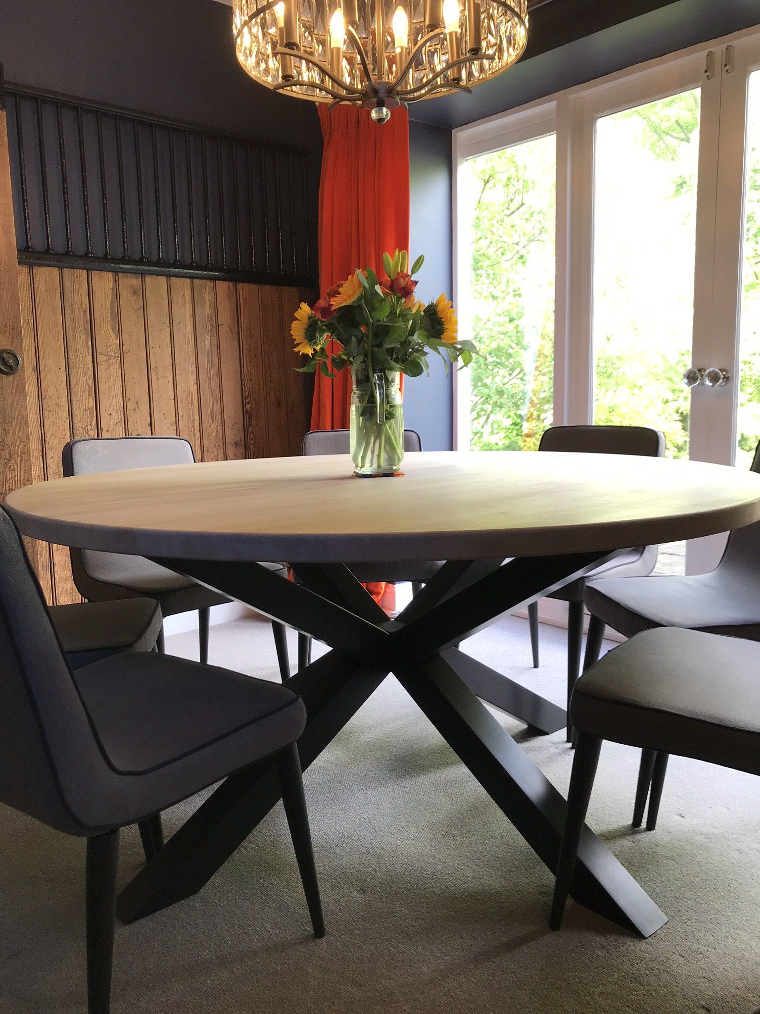 Simple, family dining room completed in 2019