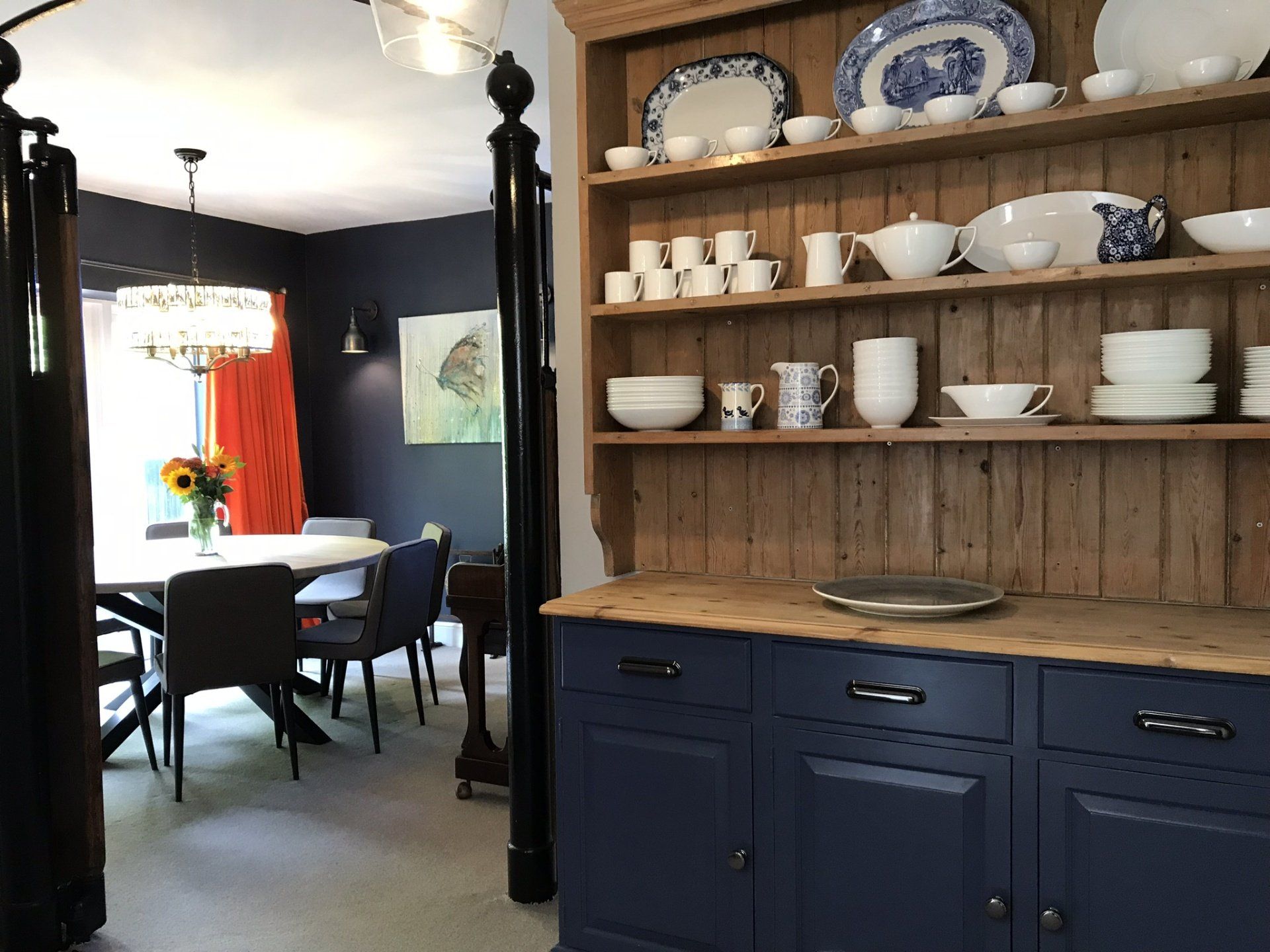 Simple, family dining room completed in 2019