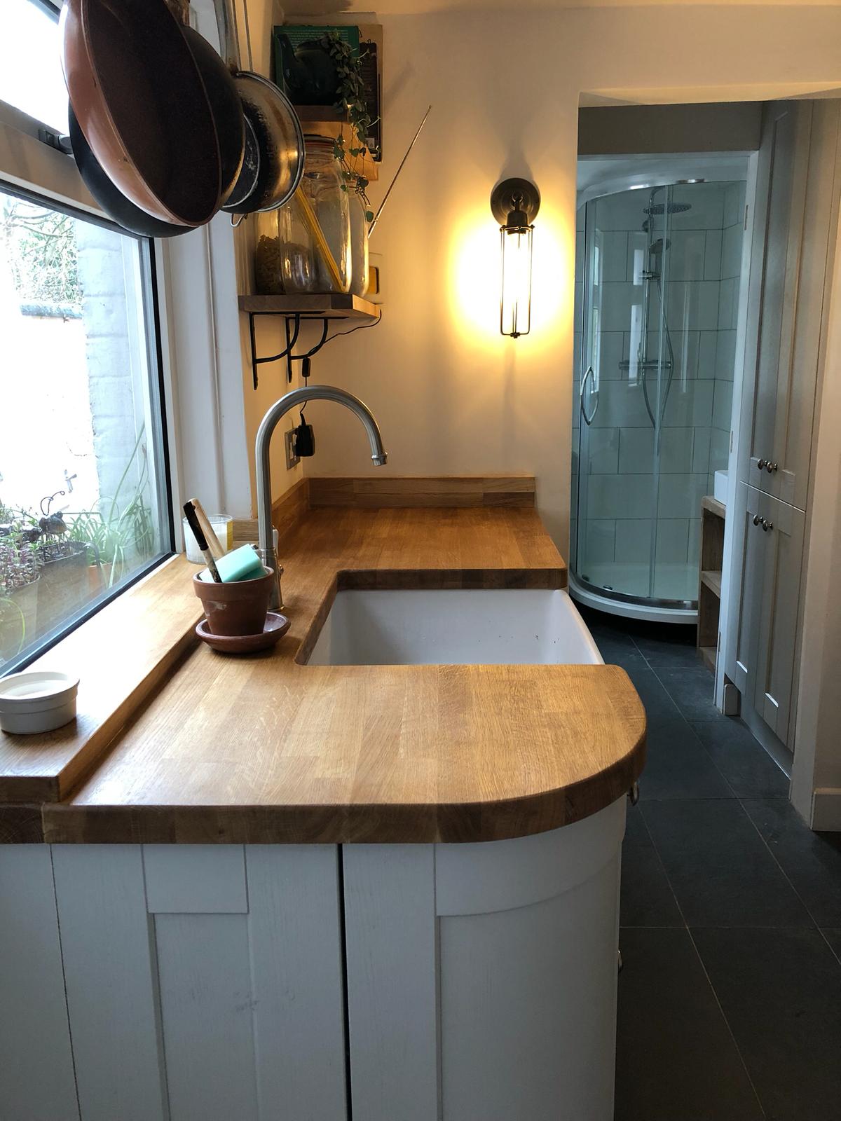 Small, Victorian terrace kitchen completed for Katherine Adams in Newbury, 2018