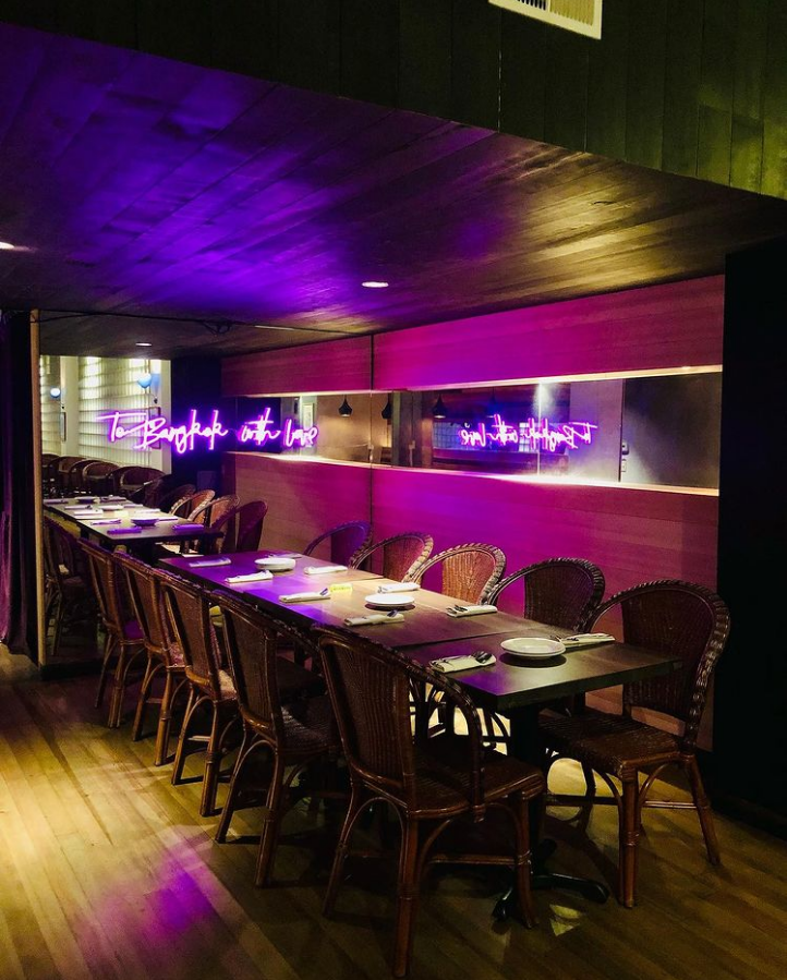 Our large party section that can seat up to 12 guests.