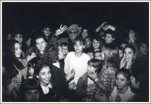 gruppo di allievi di una scuola di teatro