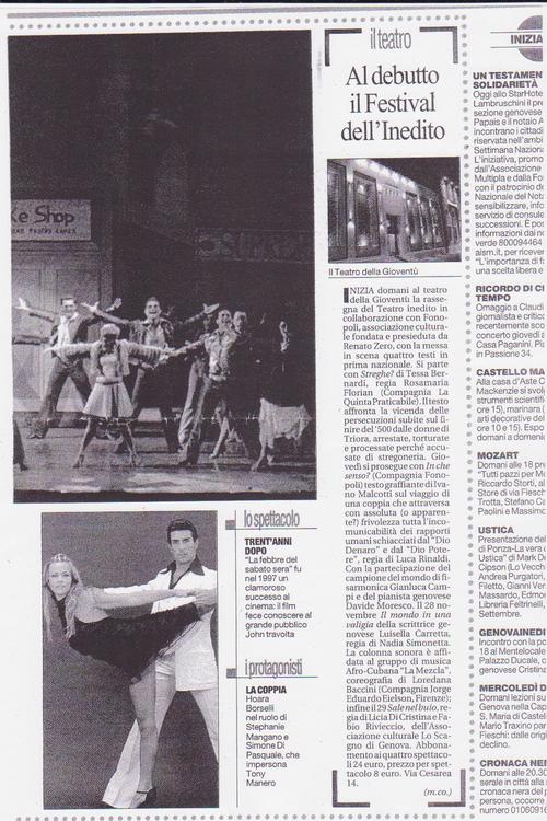 Articolo 'Al debutto il festival dell'Inedito'