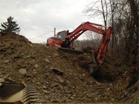 Excavator - Composting - Poolesville, MD - Kuhlman Lawn Service