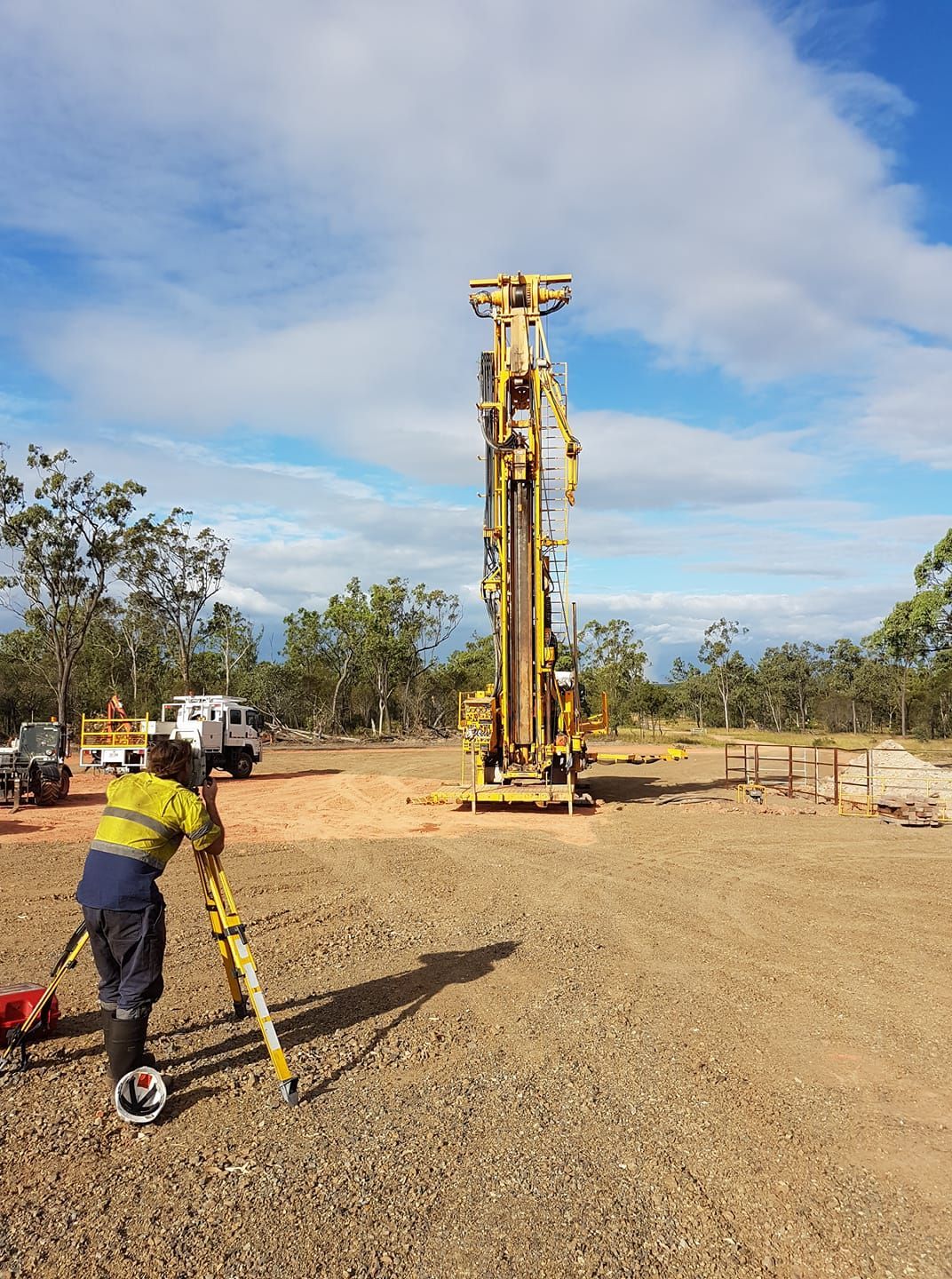 Water Bore Specialists Constructing a Borehole — Grid Drilling in Childers, QLD