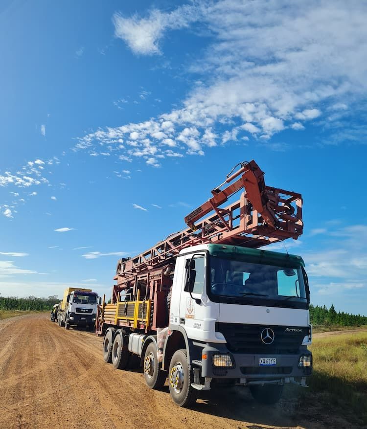 Fleet of Heavy Machineries — Grid Drilling in Bucca, QLD