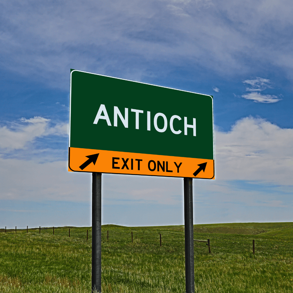 antioch exit only sign