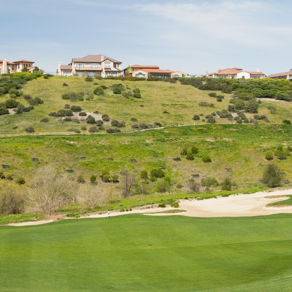 hilltop homes overlooking golf course in San Ramon, California