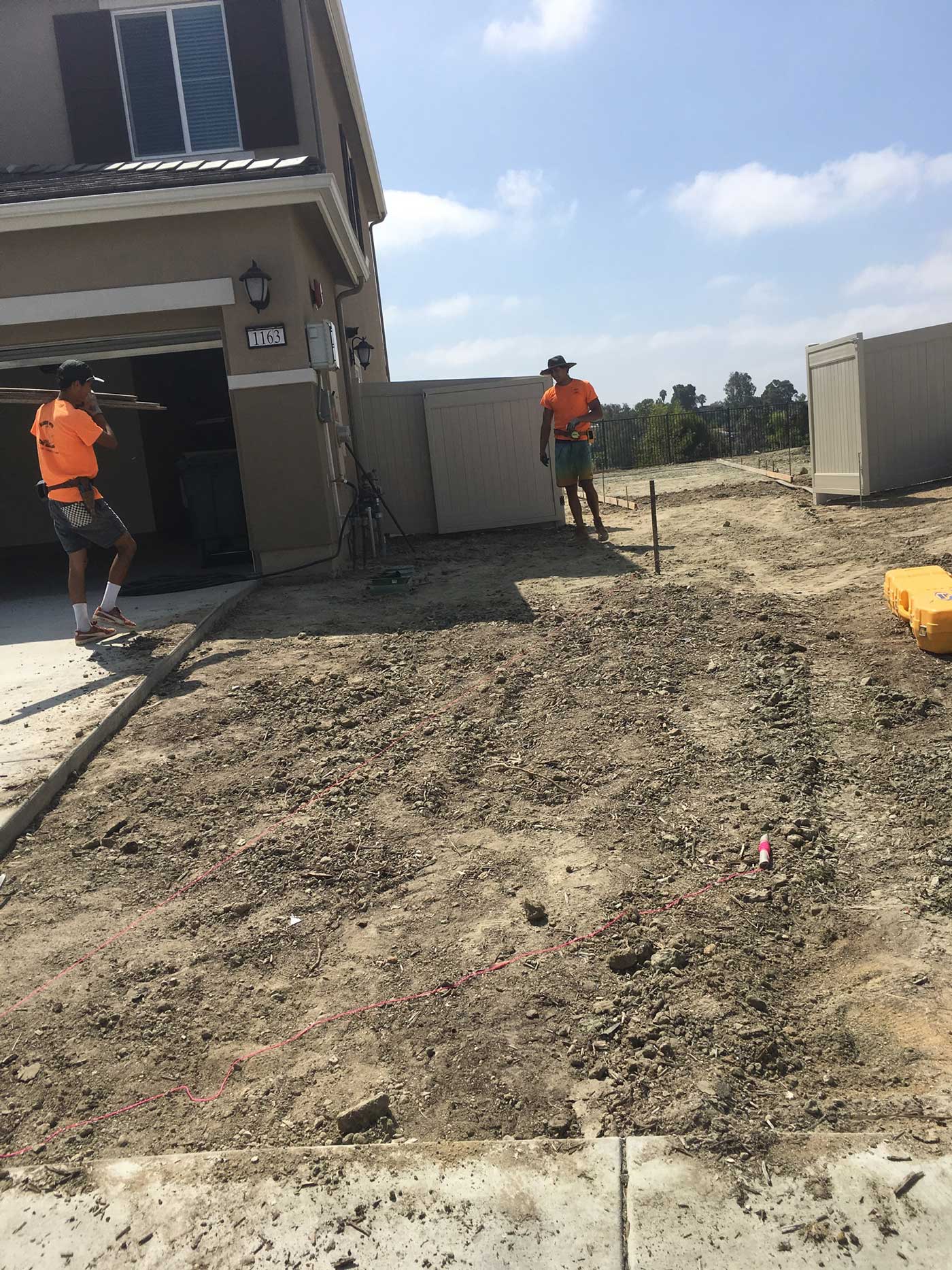 Outdoor Part of House Landscaping — Vista, California — Hoaglund and Sons Concrete