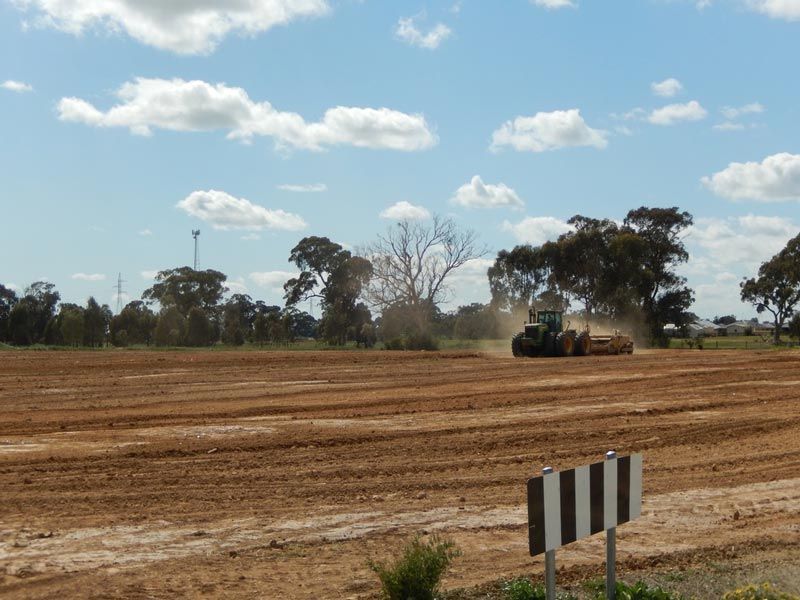 Dirt Field for Construction Program — Mawson Constructions in Kialla, VIC