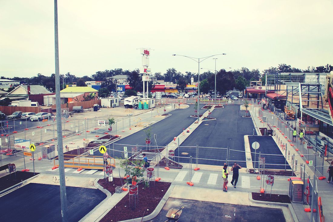 Aerial View of a Construction Site — Mawson Constructions in Kialla, VIC